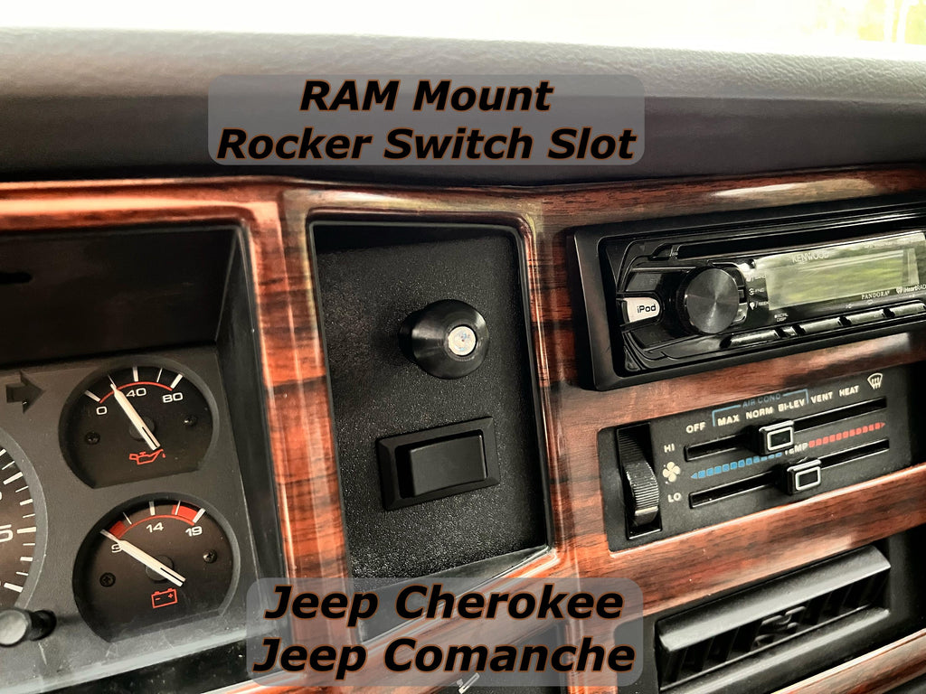 Panel Mount - Ram Mount Size B (1") With Rocker Switch Slot