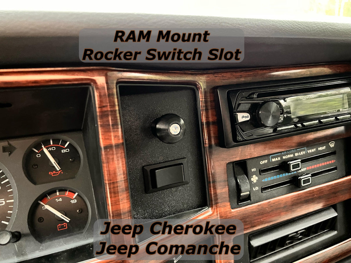 Panel Mount - Ram Mount Size B (1") With Rocker Switch Slot
